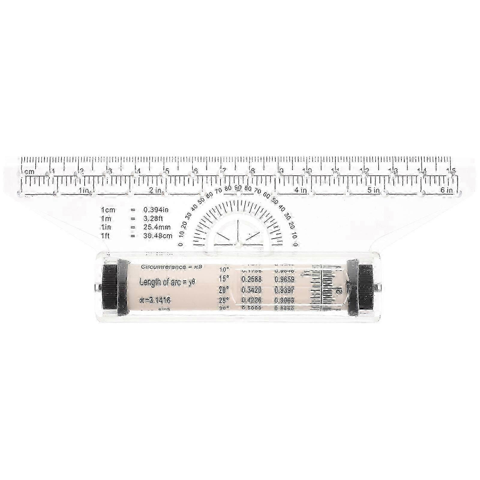 Multipurpose Woodworking Ruler - Multi-Function Rolling Ruler for Drawing and Balancing Scale