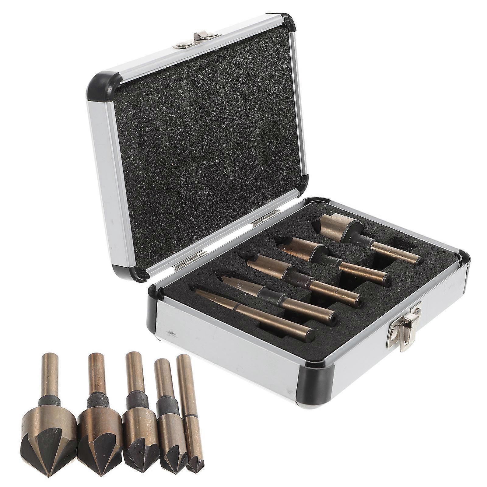 مجموعة مثقاب Countersink Heavy Sinker مجموعة مثقاب مركز أداة لكمة ورشة عمل Countersinking 1Set