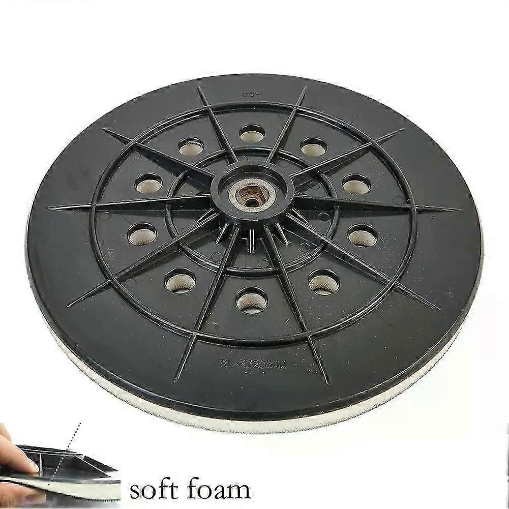 1PC 9-inch 215mm 10-hole Wall Sanding And Polishing Plate Thread Soft Foam BL-R7235-M Soft Version Backup Pad With 6mm Thread