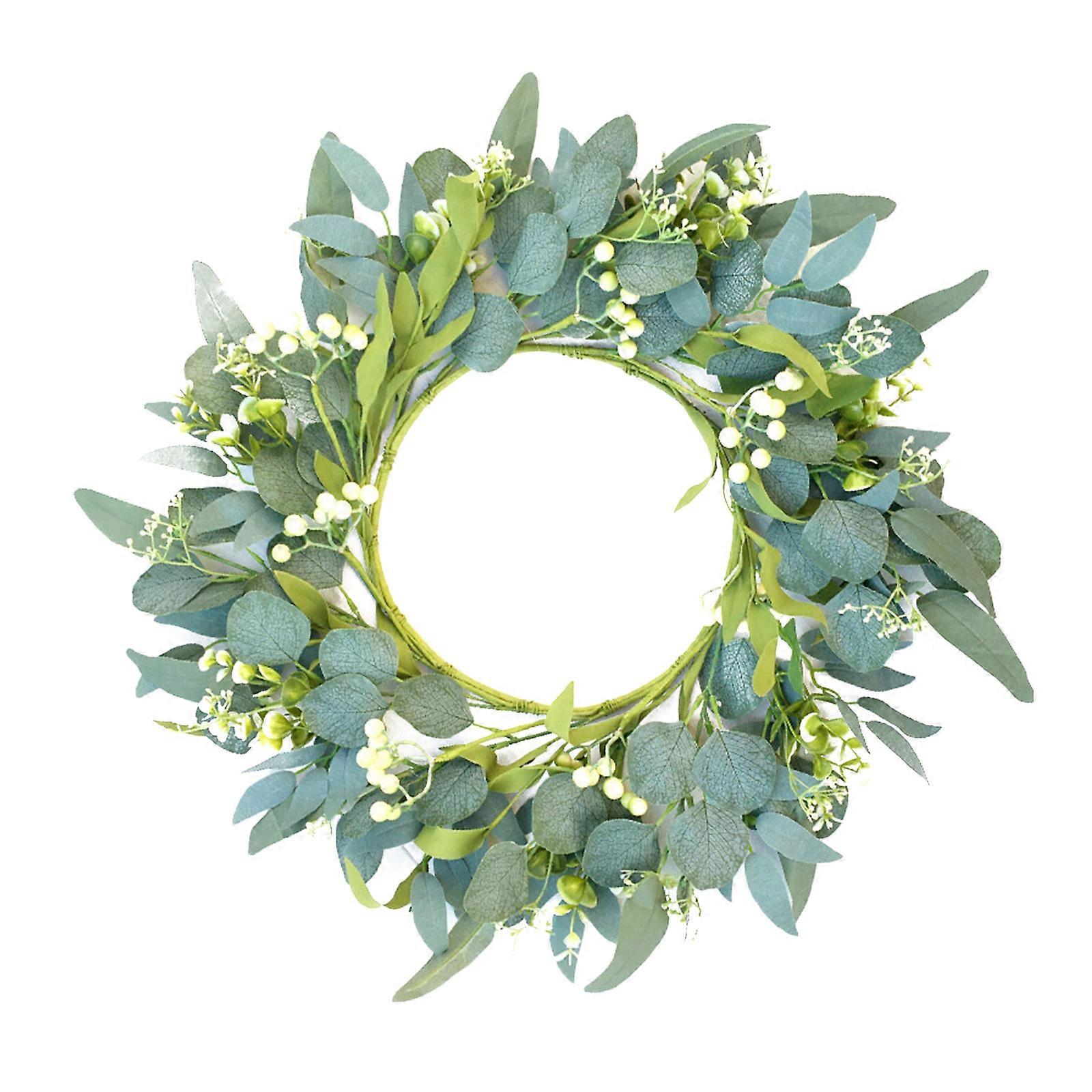 Service Guarantee Eucalyptus Wreath, Handmade with Realistic Appearance for Wide Application, High Quality Materials Ensuring Durable and Everlasting