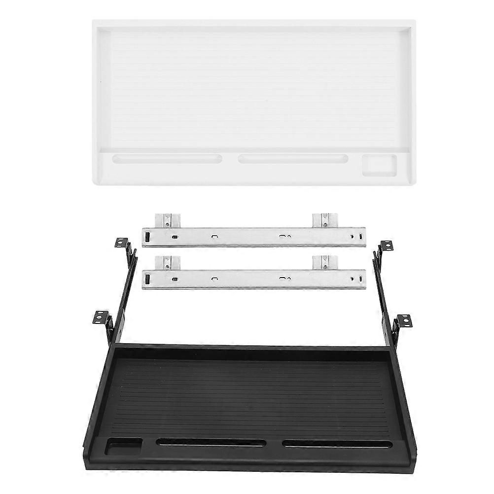 Ergonomic Keyboard Tray Keyboard Organizer Desk Bottom Storage Rectangular Design for Office Work 2Pcs