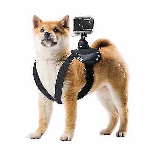 Dog Harness Chest Belt for Vest POV Mount Action Camera - Compatible with GoPro Black