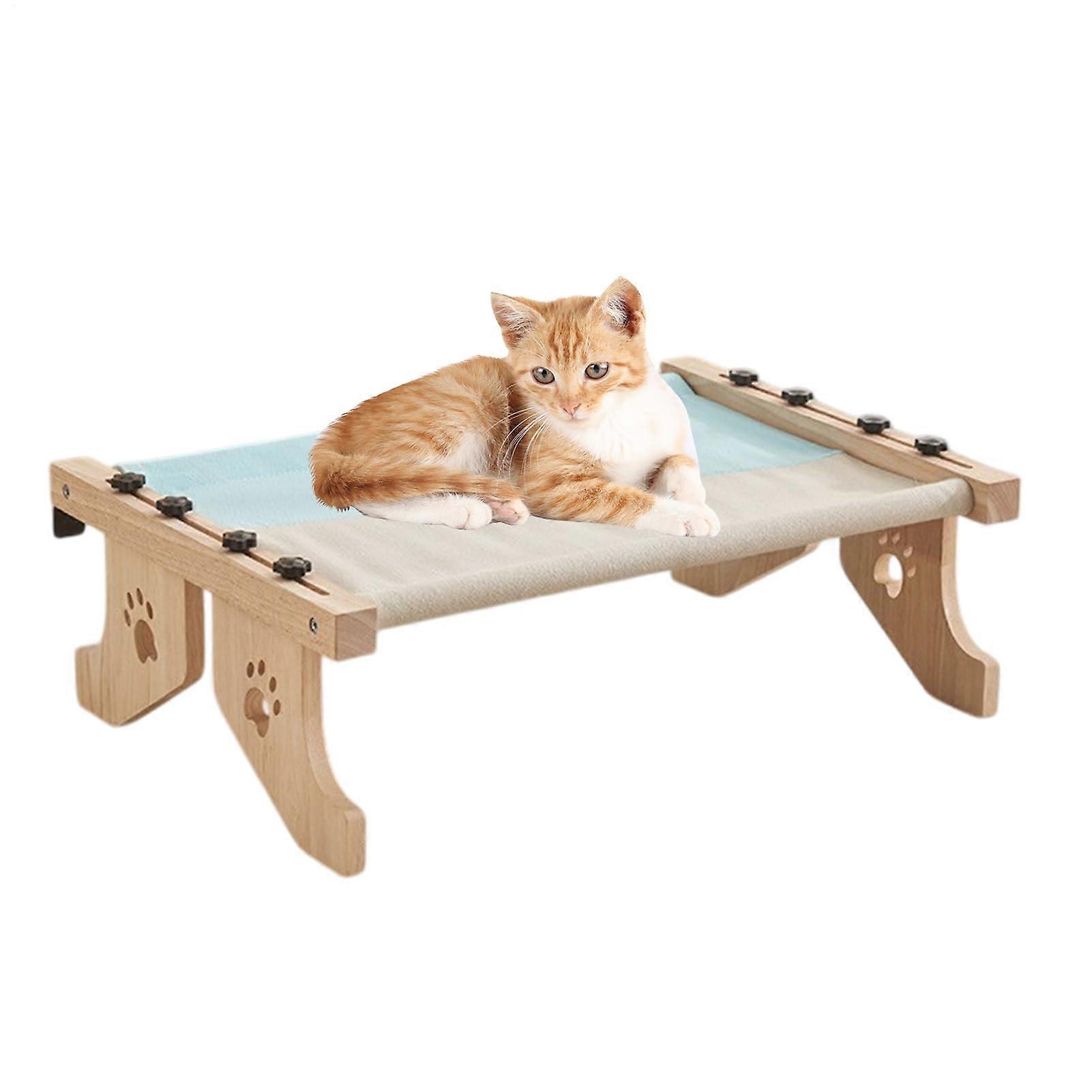 Geländer Cat Bed Easy Seat Cat Perch for Windowsill Hammock Design with Wood