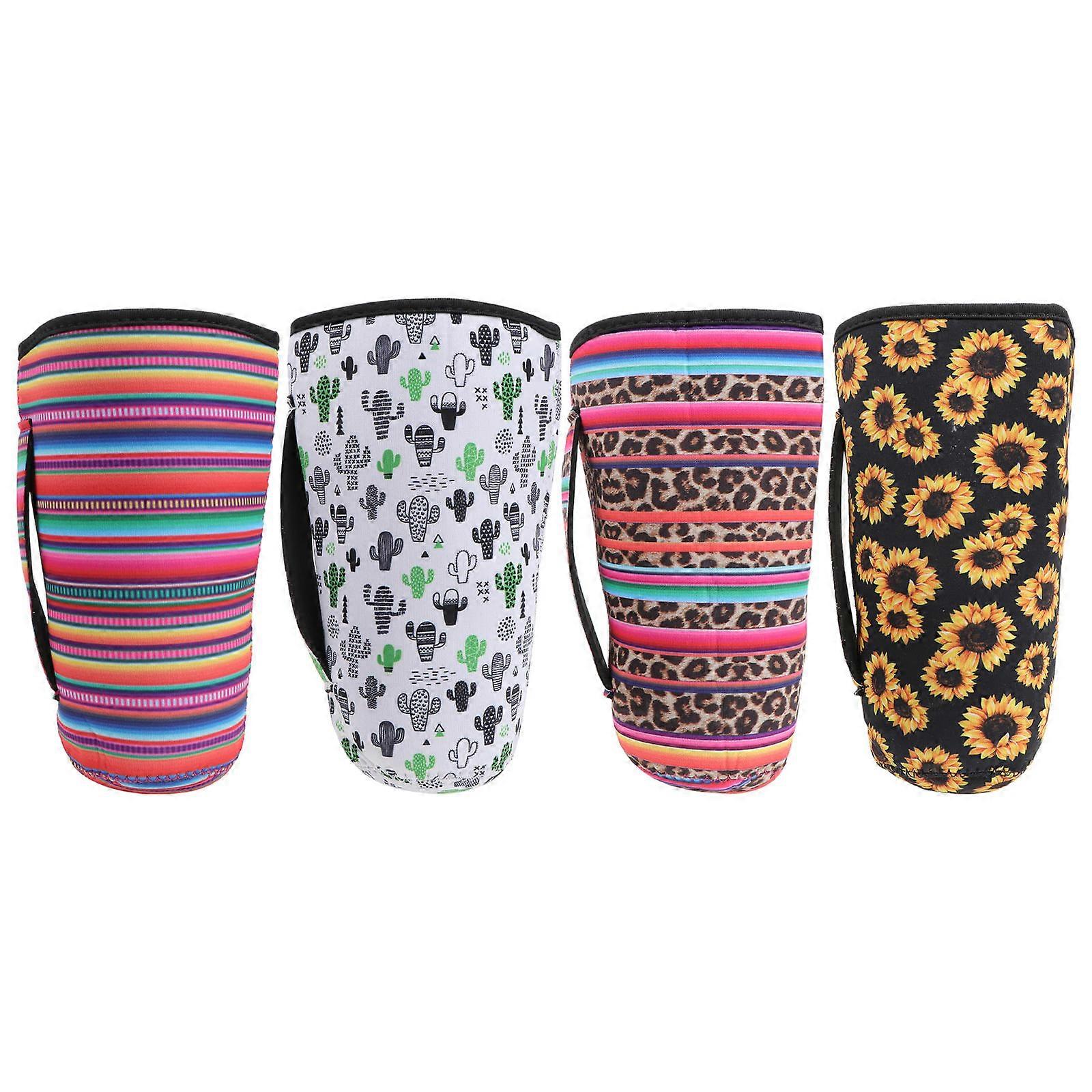 Cover For Bottle Neoprene Thermal Insulation Practical 4Pcs