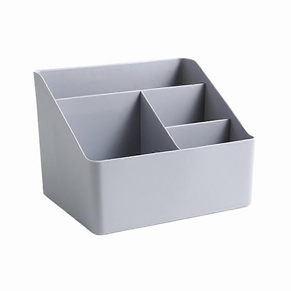 Multi-Function Storage Organizer Plastic Compartments Container Adults Grey 18x14.5x13.5cm 1Pcs