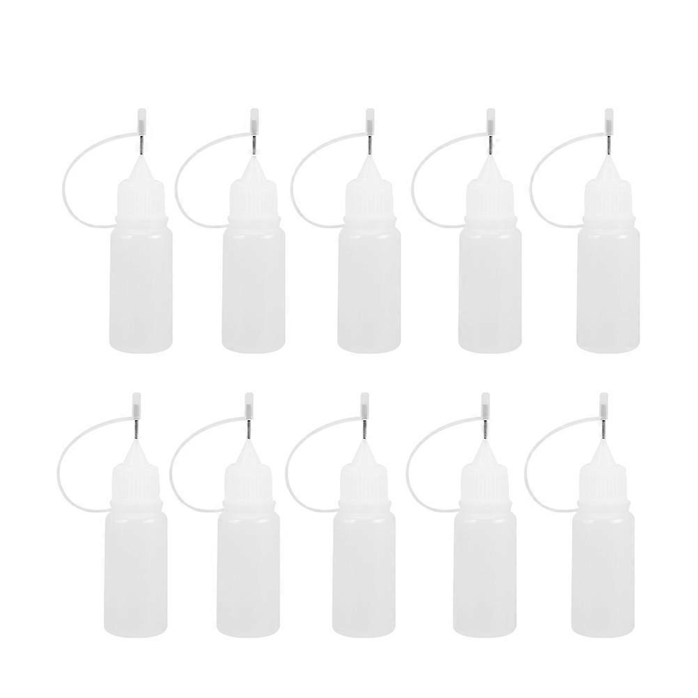 Needle Bottle Applicators Precision Tip Bottle For Art Projects 1 Set 20Pcs White 5.5x2cm Diy Tool