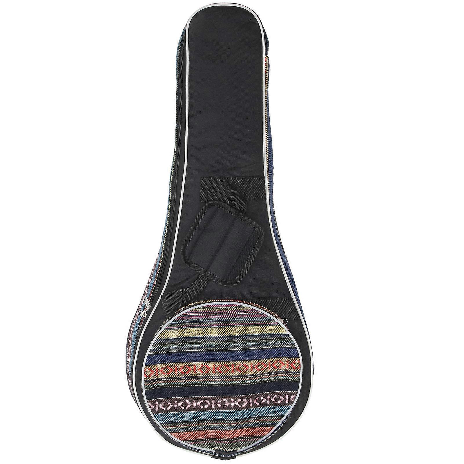 Chic Mandolin Bag, Thickened Storage Pouch for Instruments, Durable Design with Zipper Closure for Music Books & Accessories, Stylish Shoulder Bag