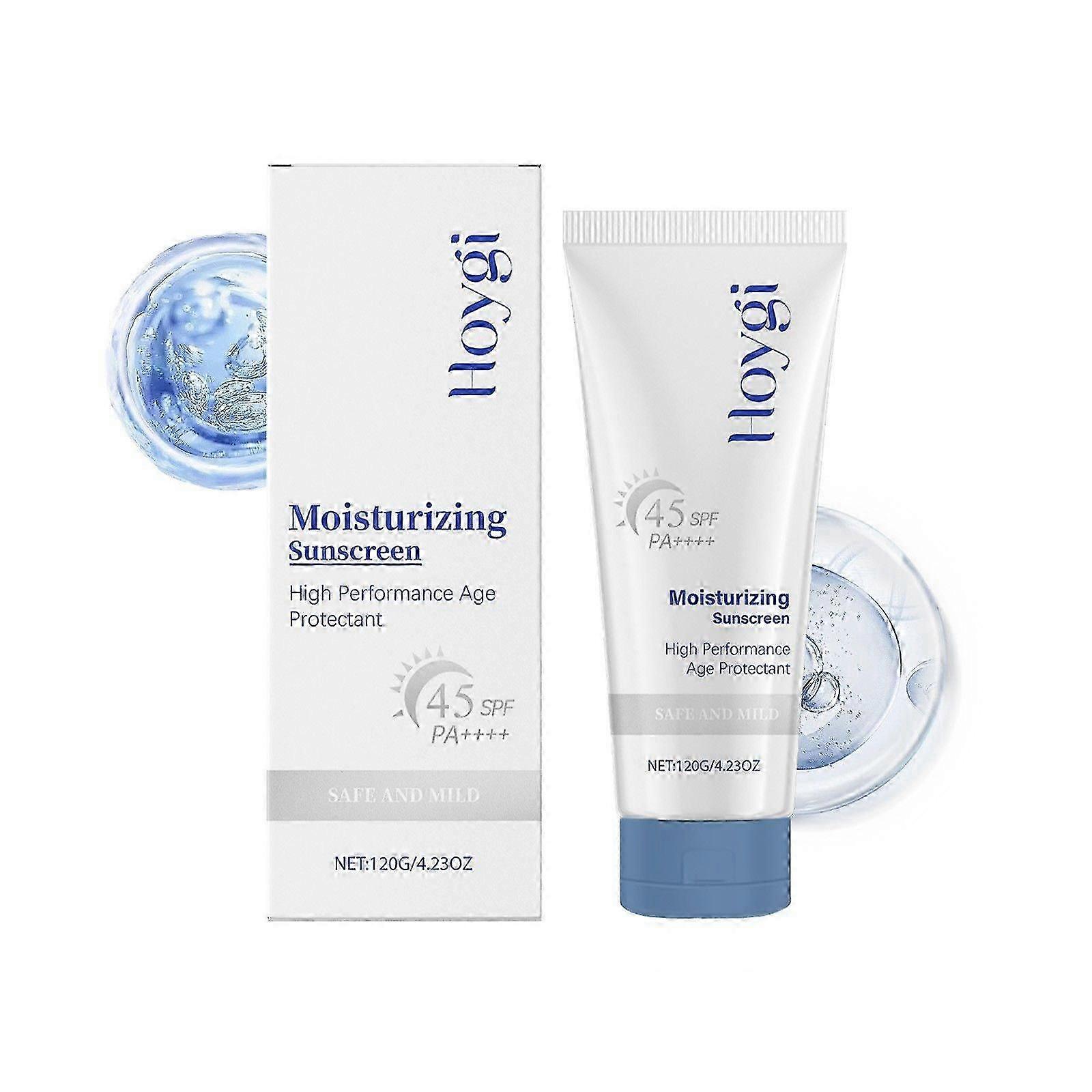 واقي شمس رياضي للوجه - واقي من الشمس واسع الطيف للوجه ومرطب خفيف SPF45 - واقي من الشمس مقاوم للماء والعرق للوجه - واقي من الشمس طبيعي للوجه