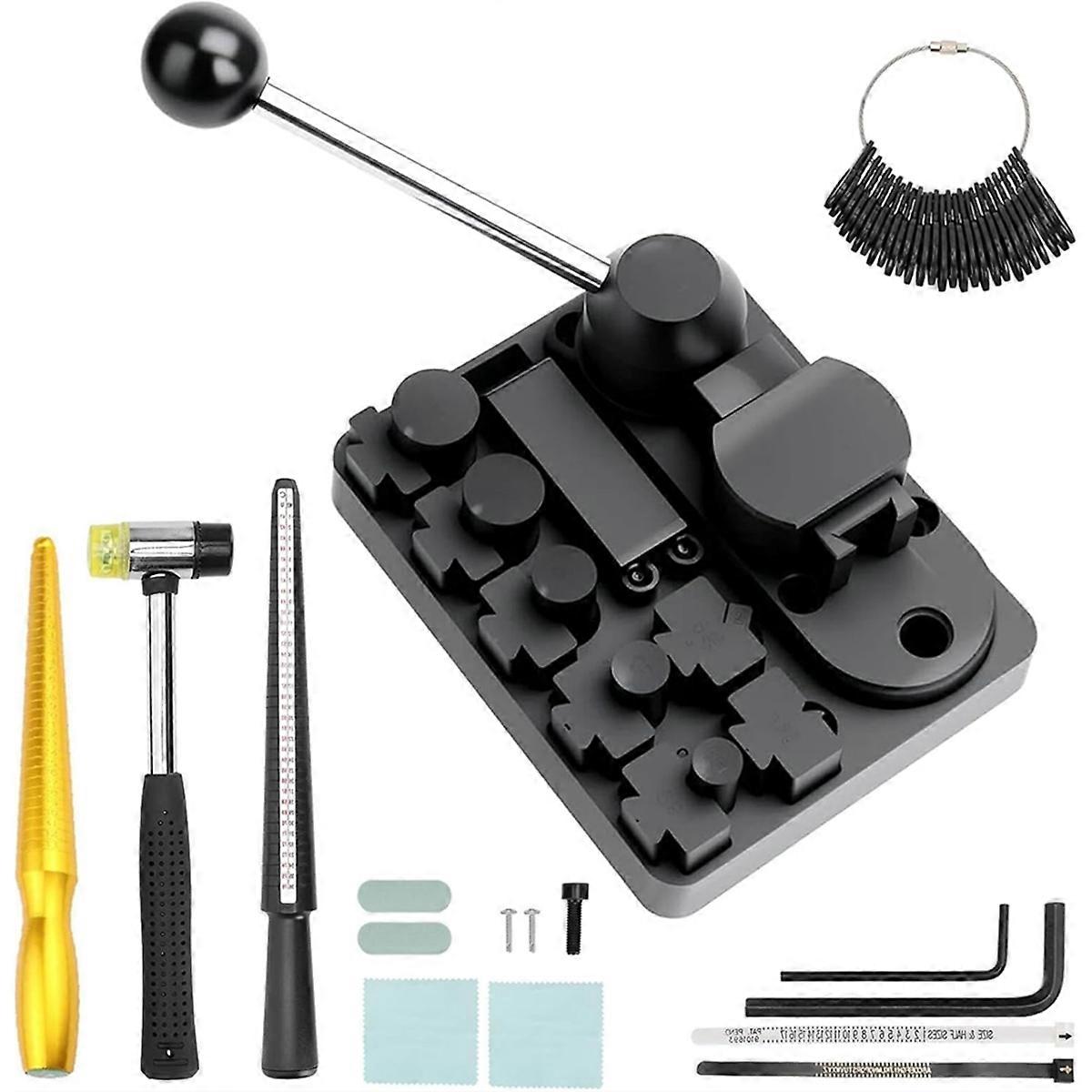 Ring Bender Tool Kit with Adjustable Dies - Precision Wire Bending Tool for Spoon Rings, Soft Jewelr