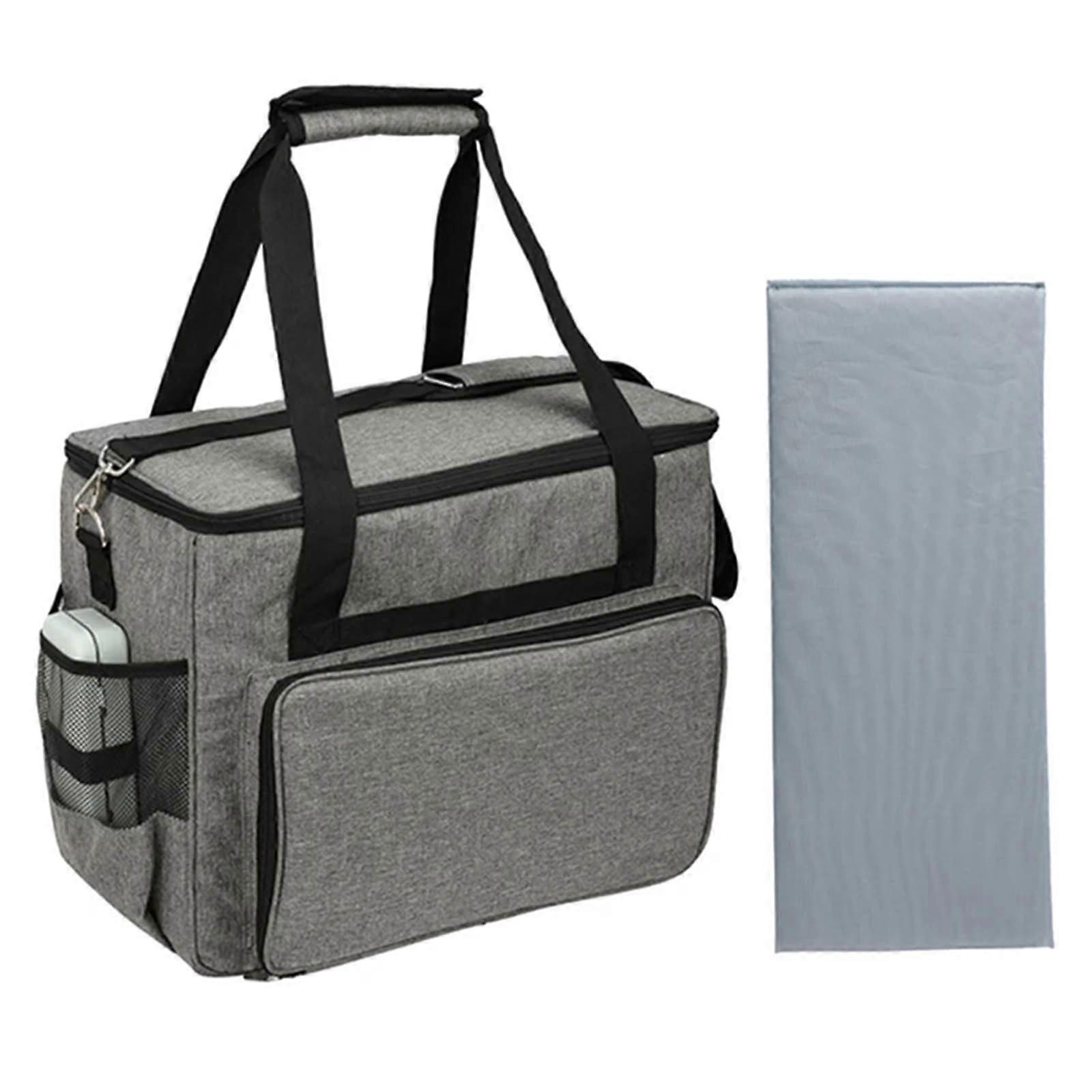 Sewing Machine Bag with Removable Padding, Gray Portable Sewing Machine Case for Accessories and Storage