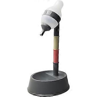 ZENGO Pet Standing Water Dispenser Katze Hund Standnapf mit abnehmbarer Stange Automatische Wasserzufuhr Höhenverstellbar (Grau)