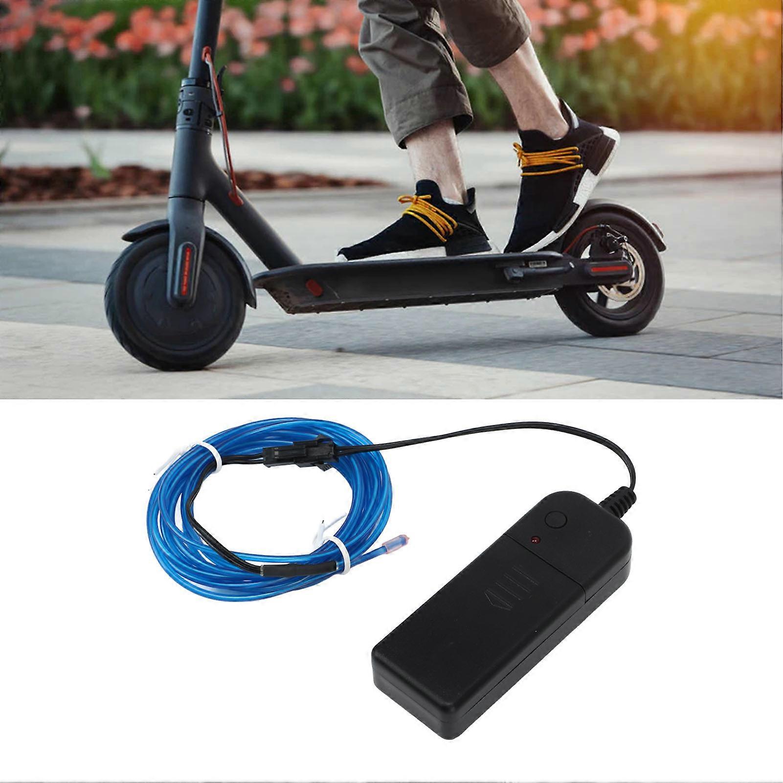 LED Bicycle Frame Light Waterproof Bright Decoration Scooter Frame Strip Light for Night Riding Blue