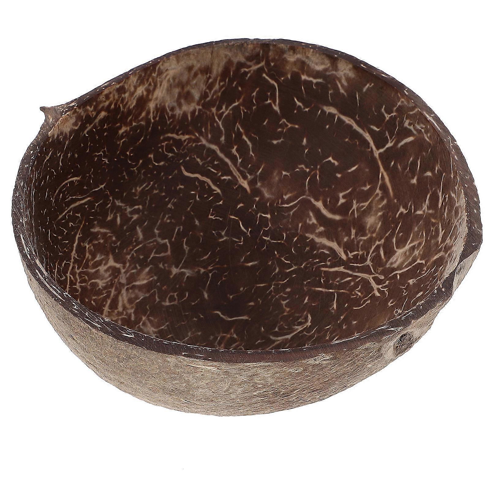Fruit Tray Coconuts Shell Food Holder Delicate Design Restaurants Home Decoration 4.7×4.5×2in Fruit Holder For Kitchen Countertop 1Pack