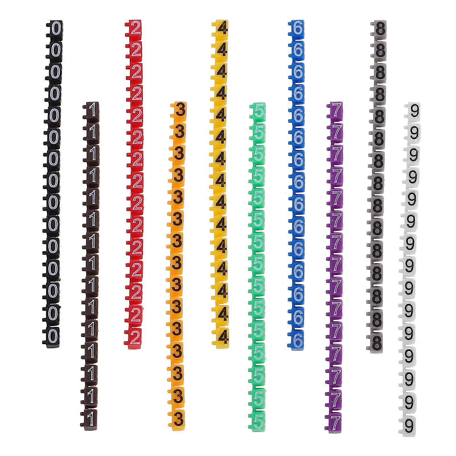 Wire Identification Plastic Wire Label Tubes For Technicians Home Users Wire Management 0.31X0.20X0.20cm 150Pack