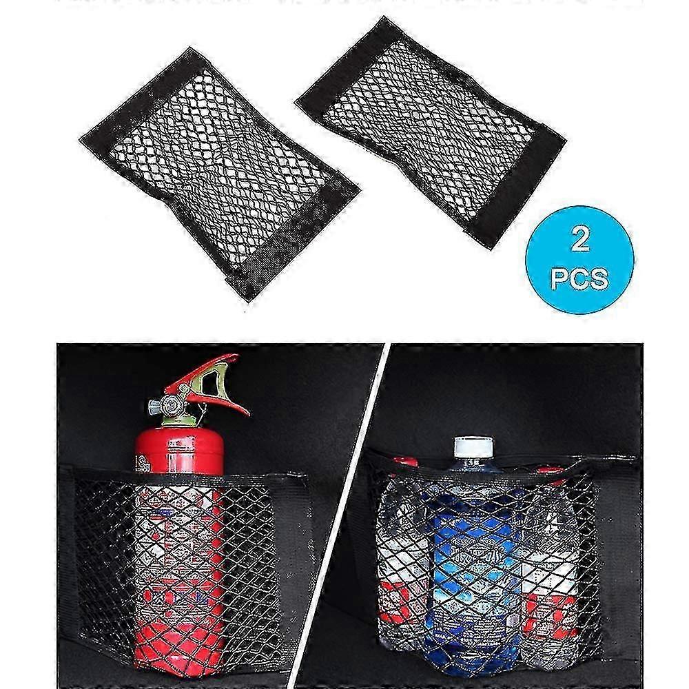 2pcs Universal Car Trunk Organizer Mesh Storage Net