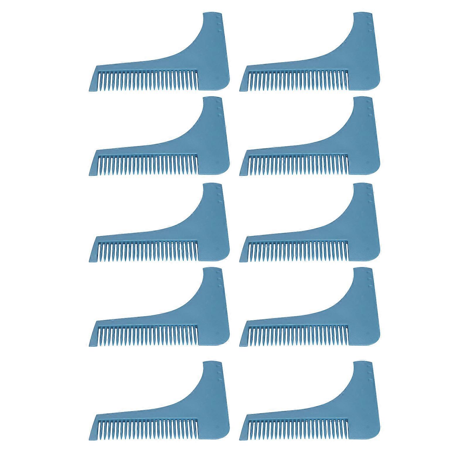10PCS Beard Shaper Template L Shape Prevent Static Beard Shaping Styling Tool for Perfect Line Up Edging