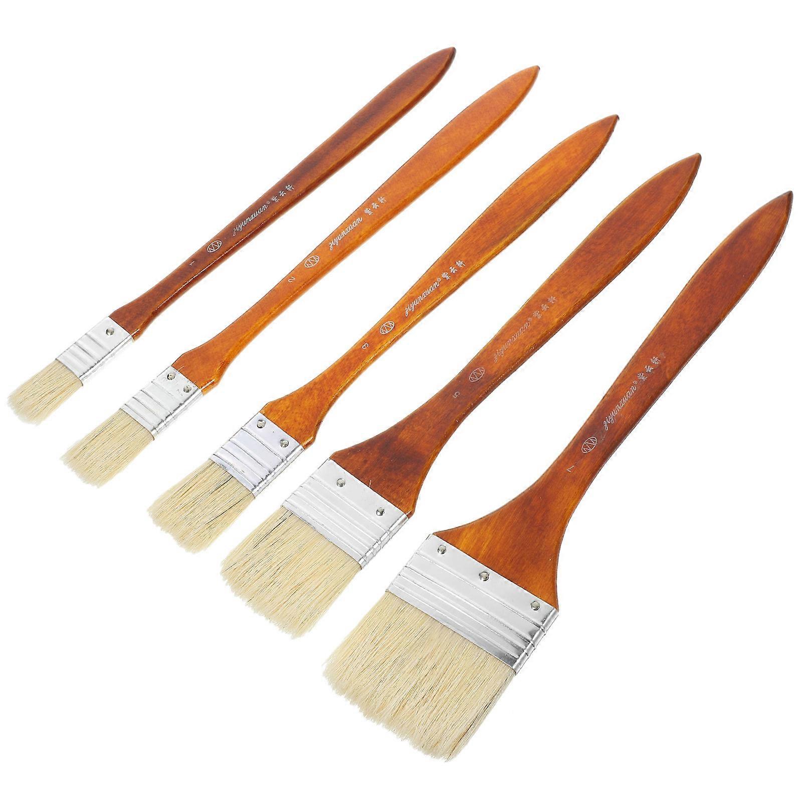 Ruskea synteettinen maalaussivellin taiteeseen ja askarteluun, sopii kaiken ikäisille ja ammattilaisille