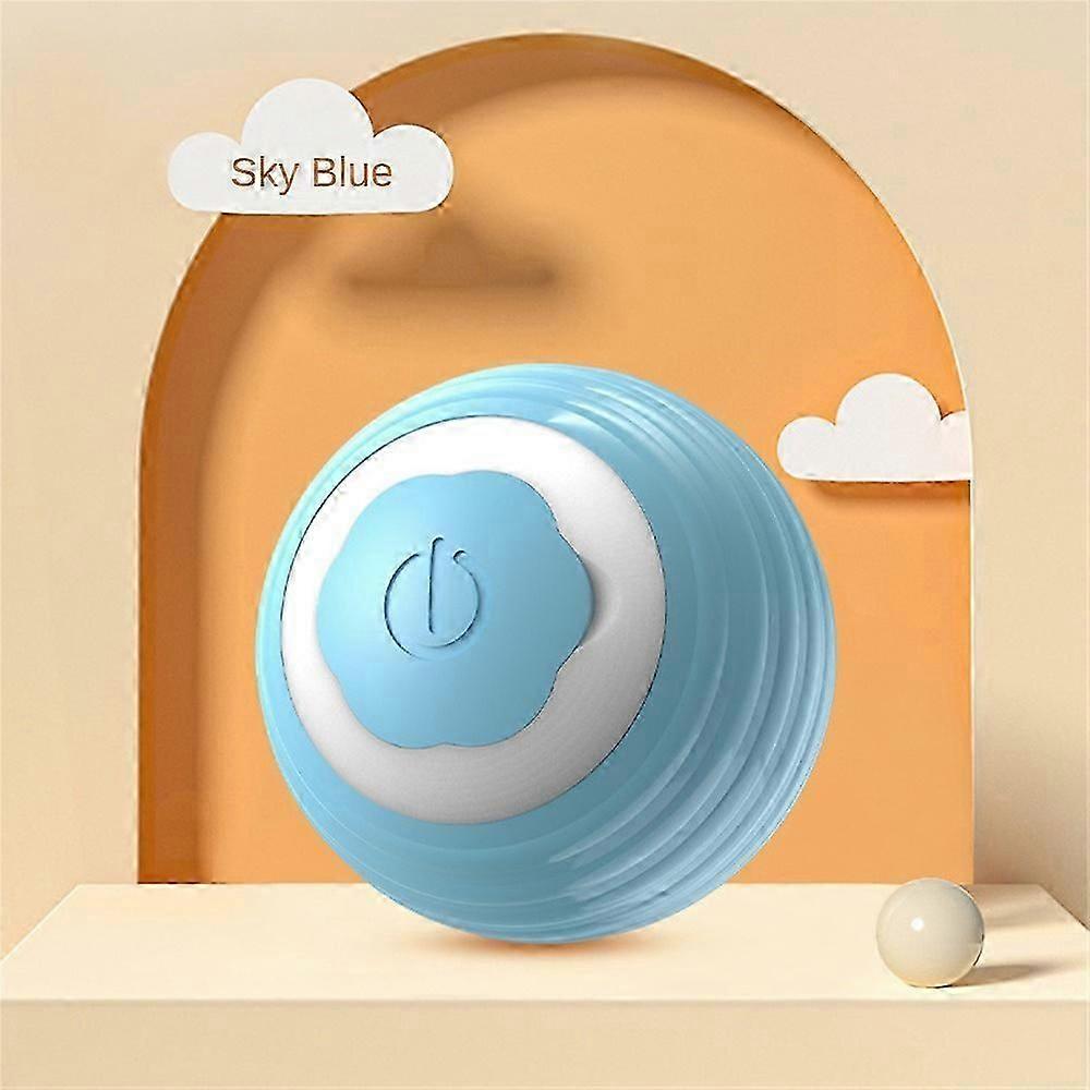 Smart Cat Toys Rolling Ball Pet Cat Owner Interactive Toys Automatic Bouncing Ball USB Self Hi Teasing Kittens Jumping Ball