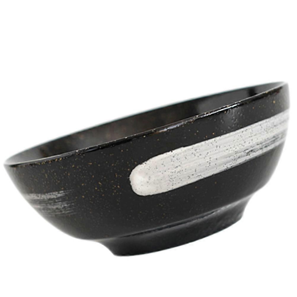 Black Ceramic Fruit Bowl for Home Use and Easy to Clean Fine Craftsmanship 7.8 inches