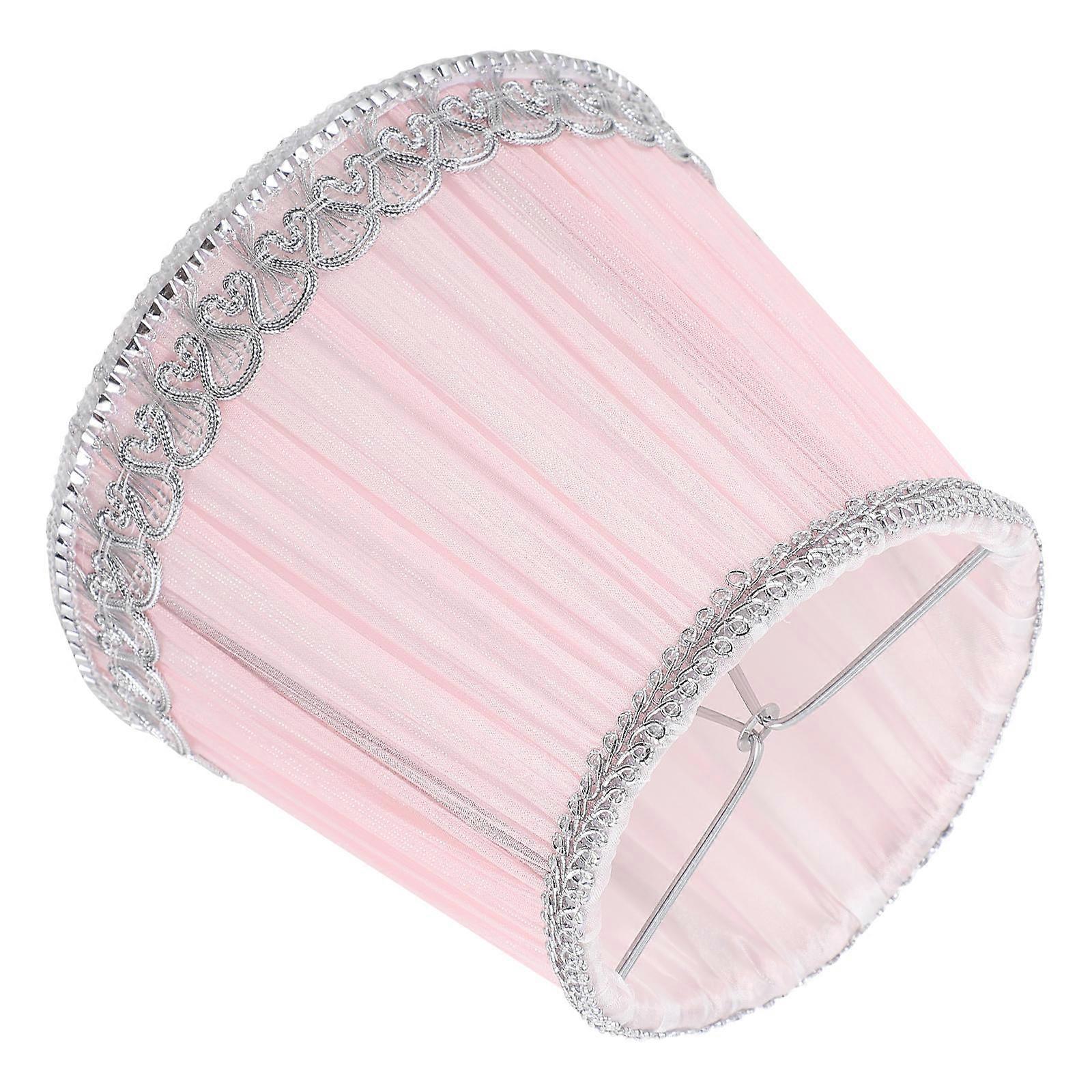 Pleated Chiffon Lampshade 1 Set Light Shade Cover Replacement Decor Accessory