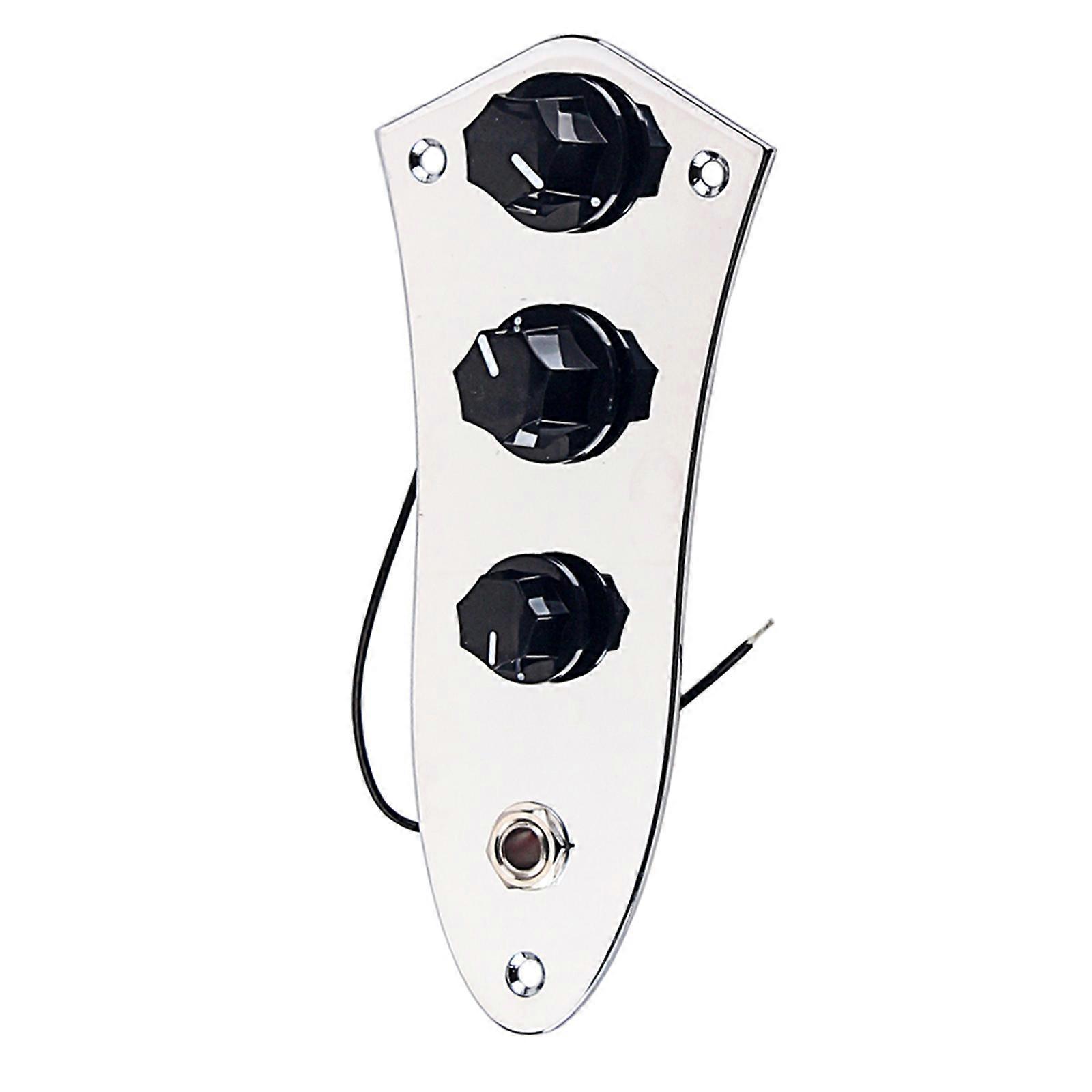 Prewired Guitar Switch Control Plate 3 Way Wired Loaded Control Plate with Switch Knob for Electric Guitar Playing Parts Multicolor