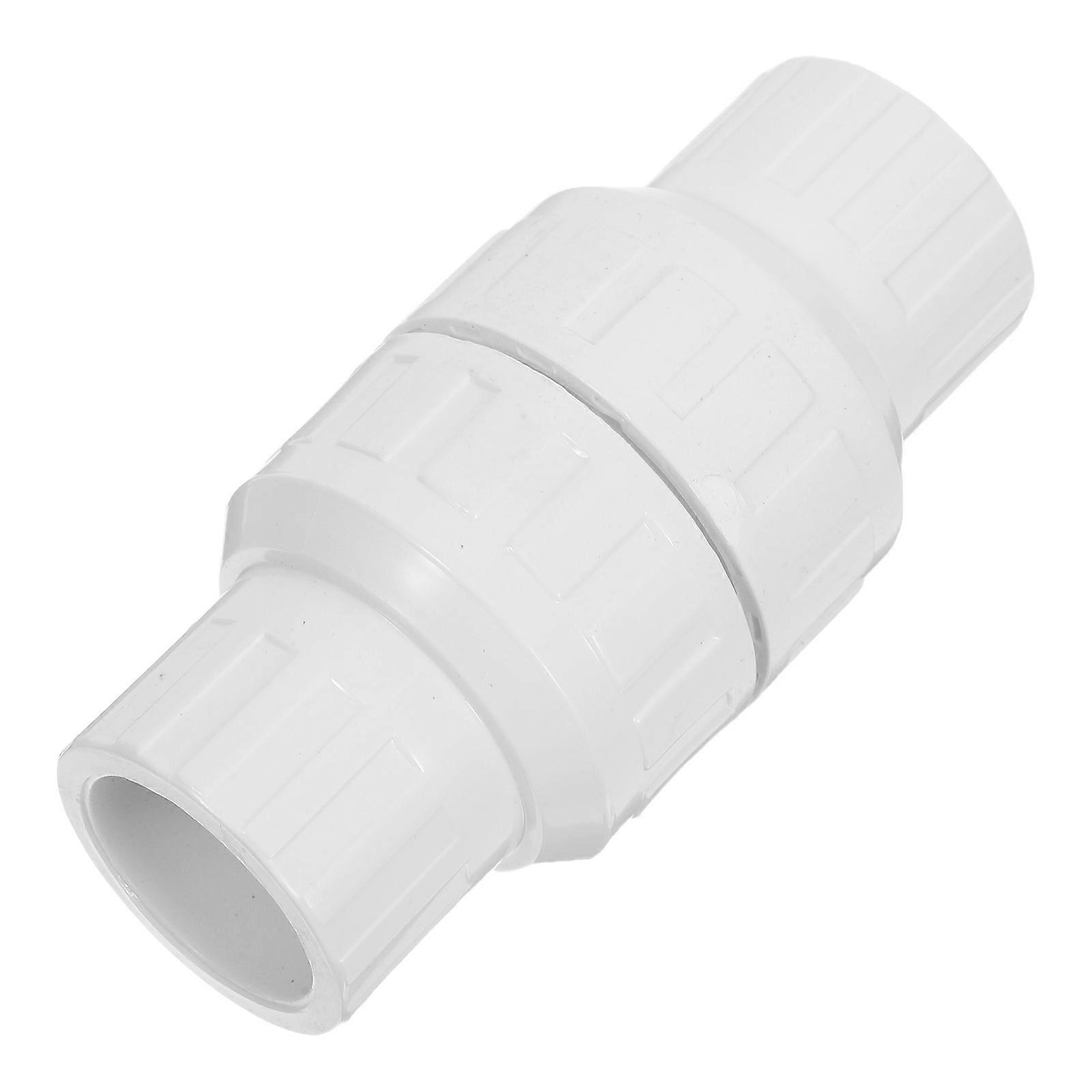 PVC Check Valve for Pipes   Backflow Protection for Water Installations   Reliable Liquid Flow Control to Prevent Pipeline Damage