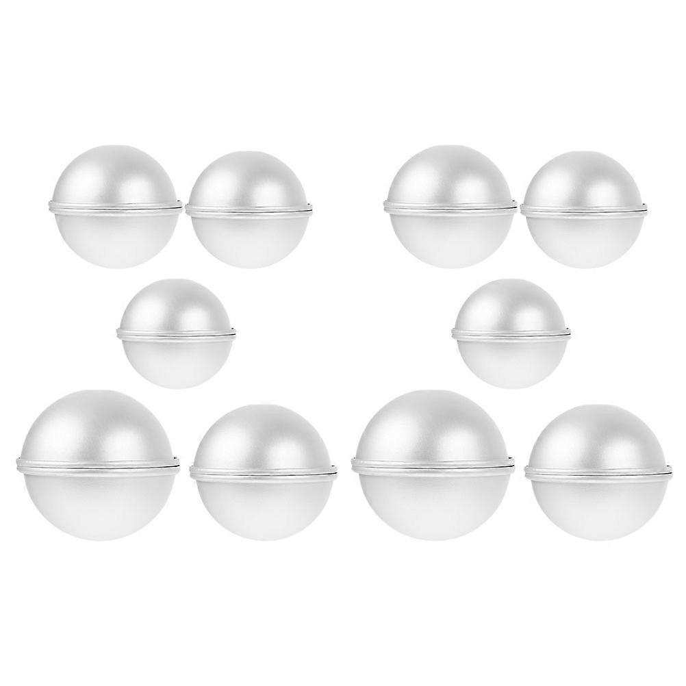 Tart Molds for Baking Aluminium Alloy Round Shape Home Use 9.00X9.00X4.00CM Ice Cream Making 5Pcs