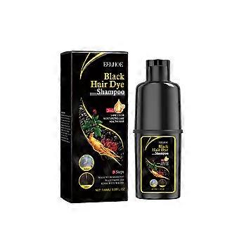 2pcsHerbal Hair Coloring Shampoo (Black), Nourishing Plant-Based Daily Hair & Scalp Cleanser for Home Use