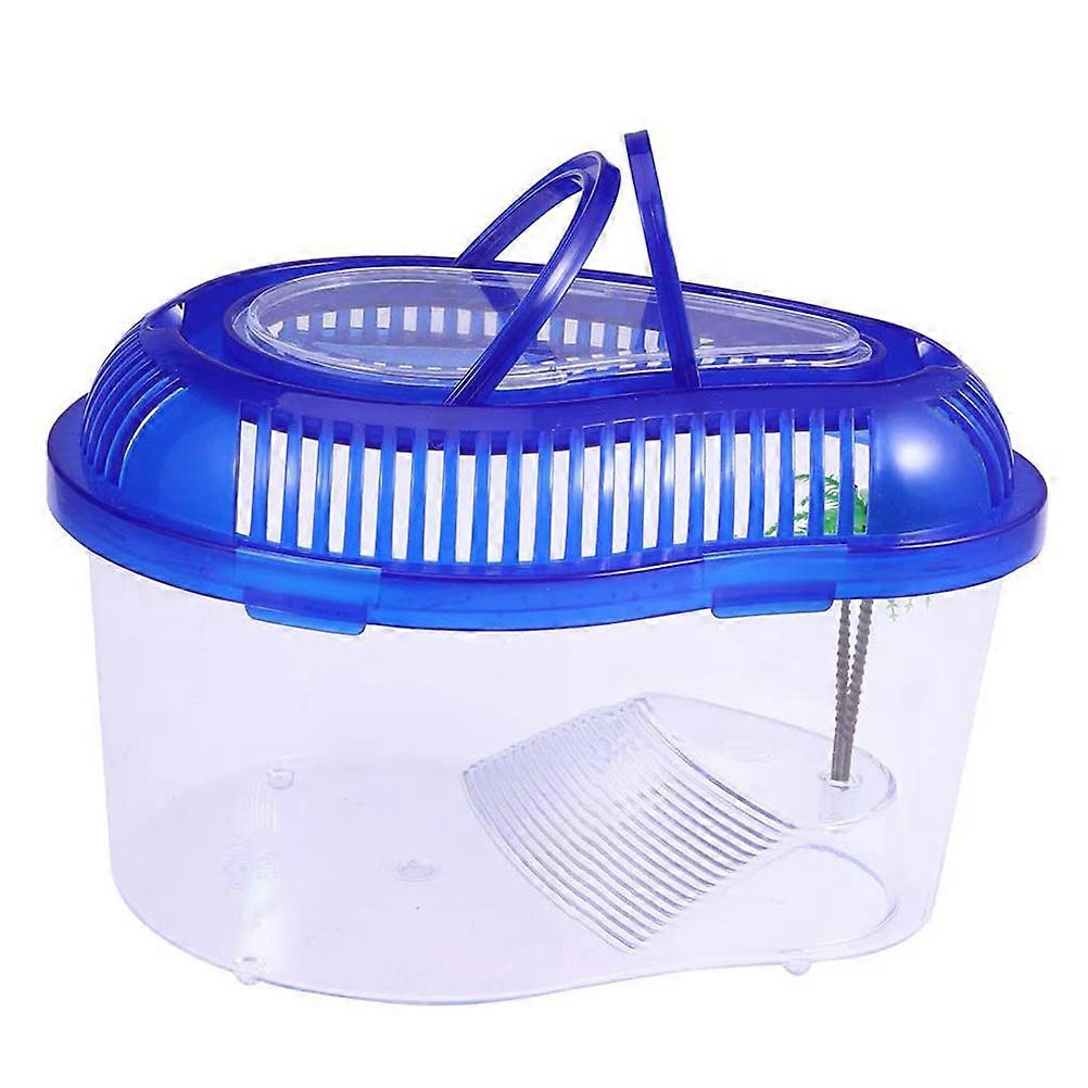 Turtle Tank Container Plastic Turtle Live Breeding Box Water Turtles Resting 26.5x20.5x17cm 1Pack