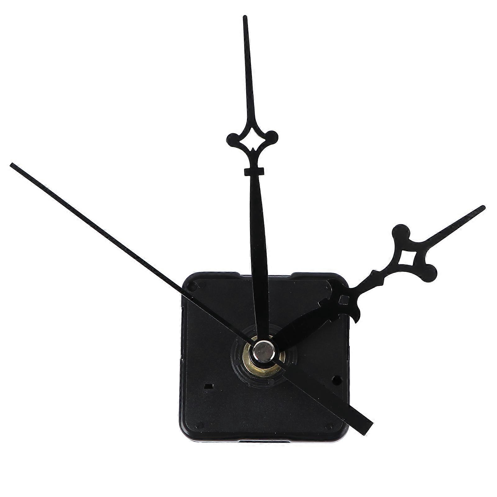Wall Clock Movement Mechanism for Clock Use Made of Plastic Black Color Fits Different Styles 1 Set