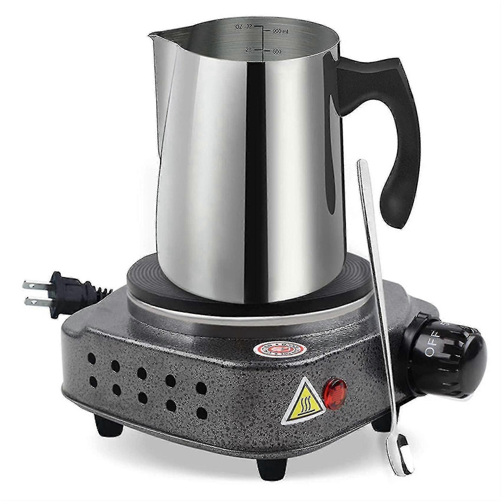 شمعة صنع وعاء صب مع صفيحة ساخنة كهربائية لإذابة الشمع ، وعاء انصهار الشمع ، مما يجعل Ki YVL