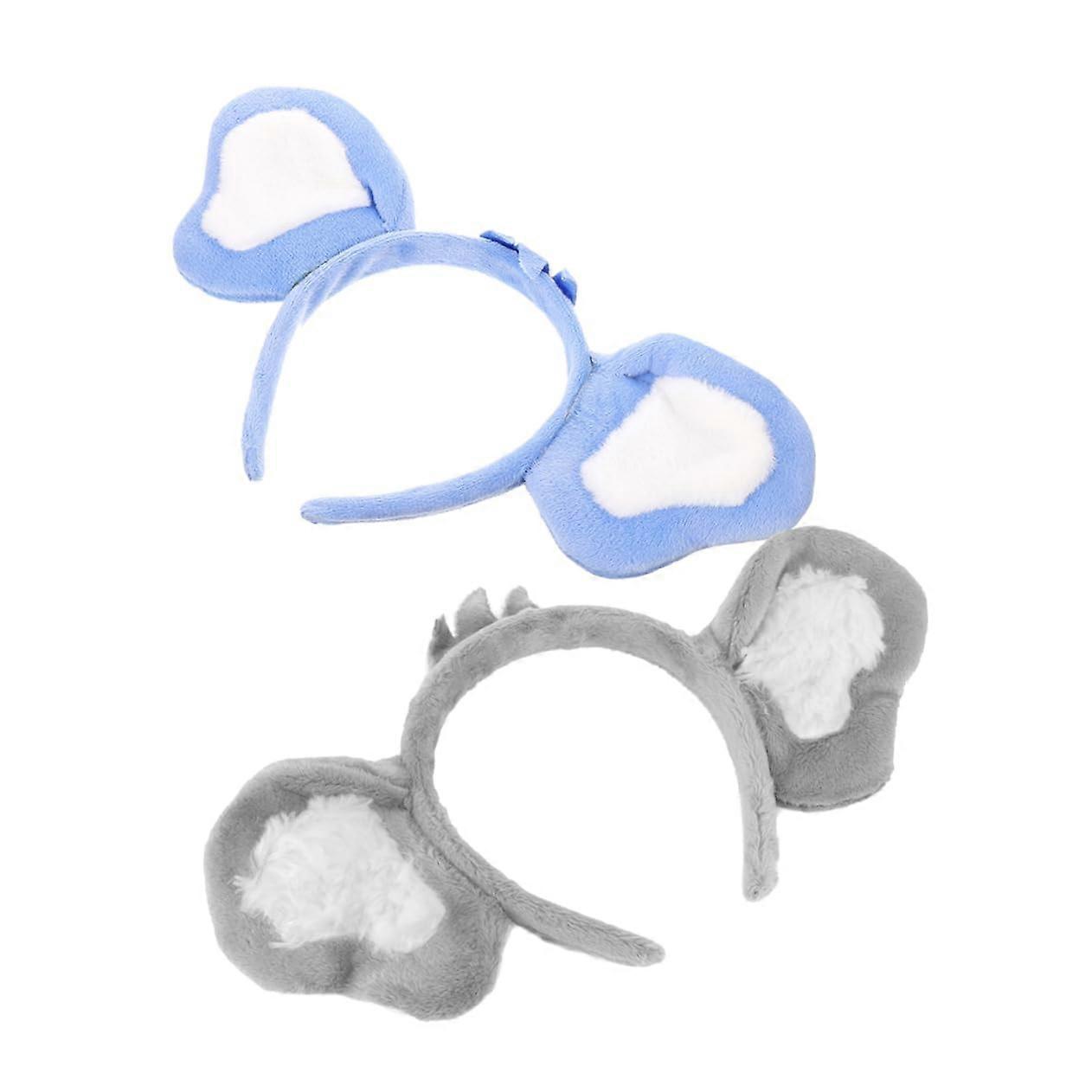Koala Headbands For Face Wash, Soft Fabric Facial Cleansing Headbands, One Size Fits Most, Carnival Print