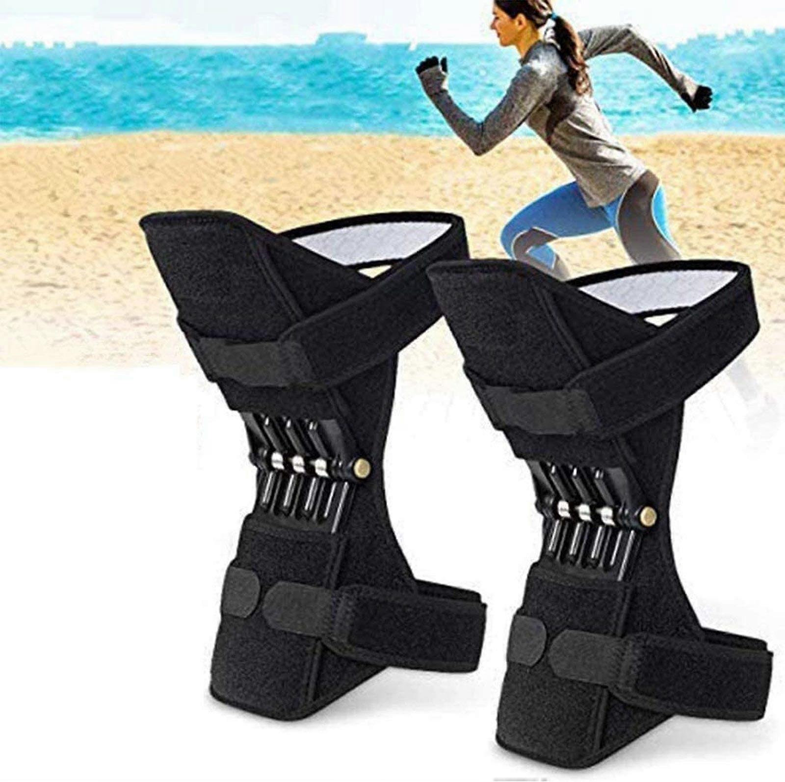 Knee Booster Protects, Powerlift Spring Joint Support Knee Brace Patella Boosters Spring Lift Knee Support Brace for Mountaineering Squats