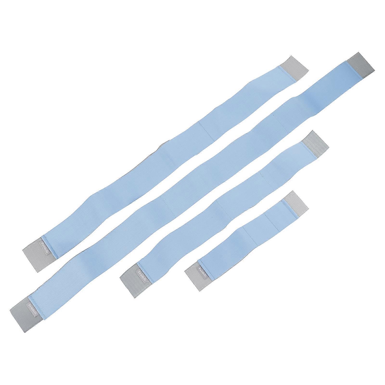 Trunk Fixed Band 4 Pcs Car Extinguisher Fixing Belts Universal Fit Vehicle Organization Blue Elastic Organizing