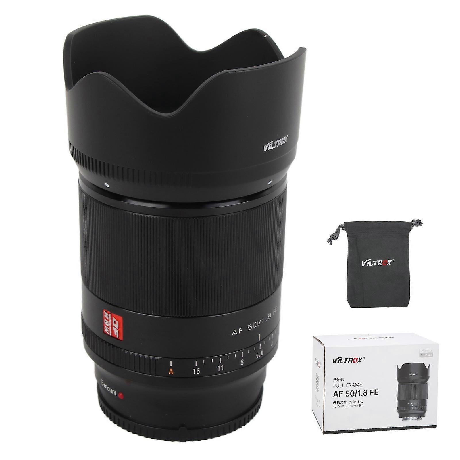 VILTROX 50mm F1.8 Large Aperture Portrait Lens Full Frame Prime Lens STM Auto Focus for E Mount A7II A6000 A7M3 A7R3