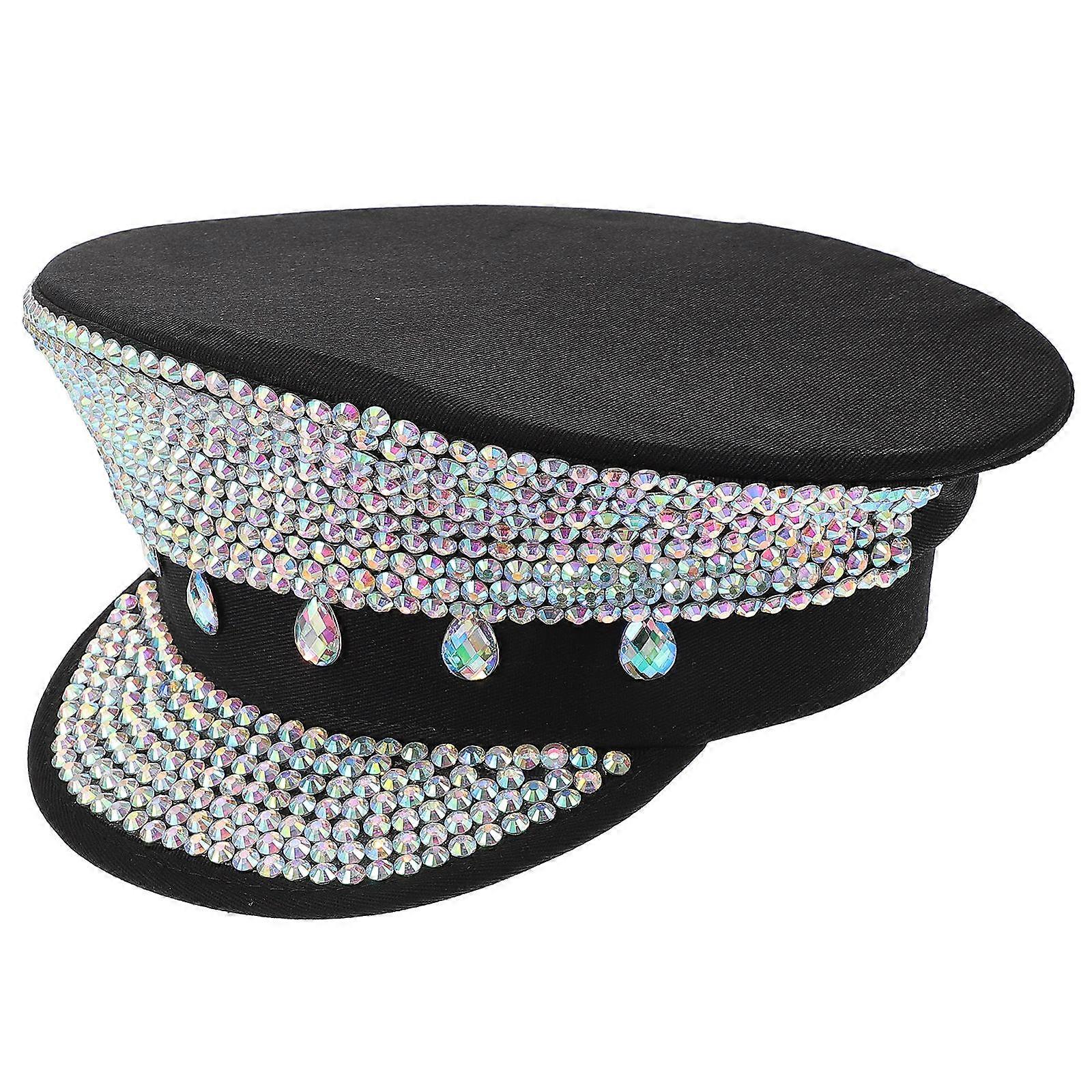 Captain Hat Decorative Accessory For Parties Adults Silver Polyester 1Pcs
