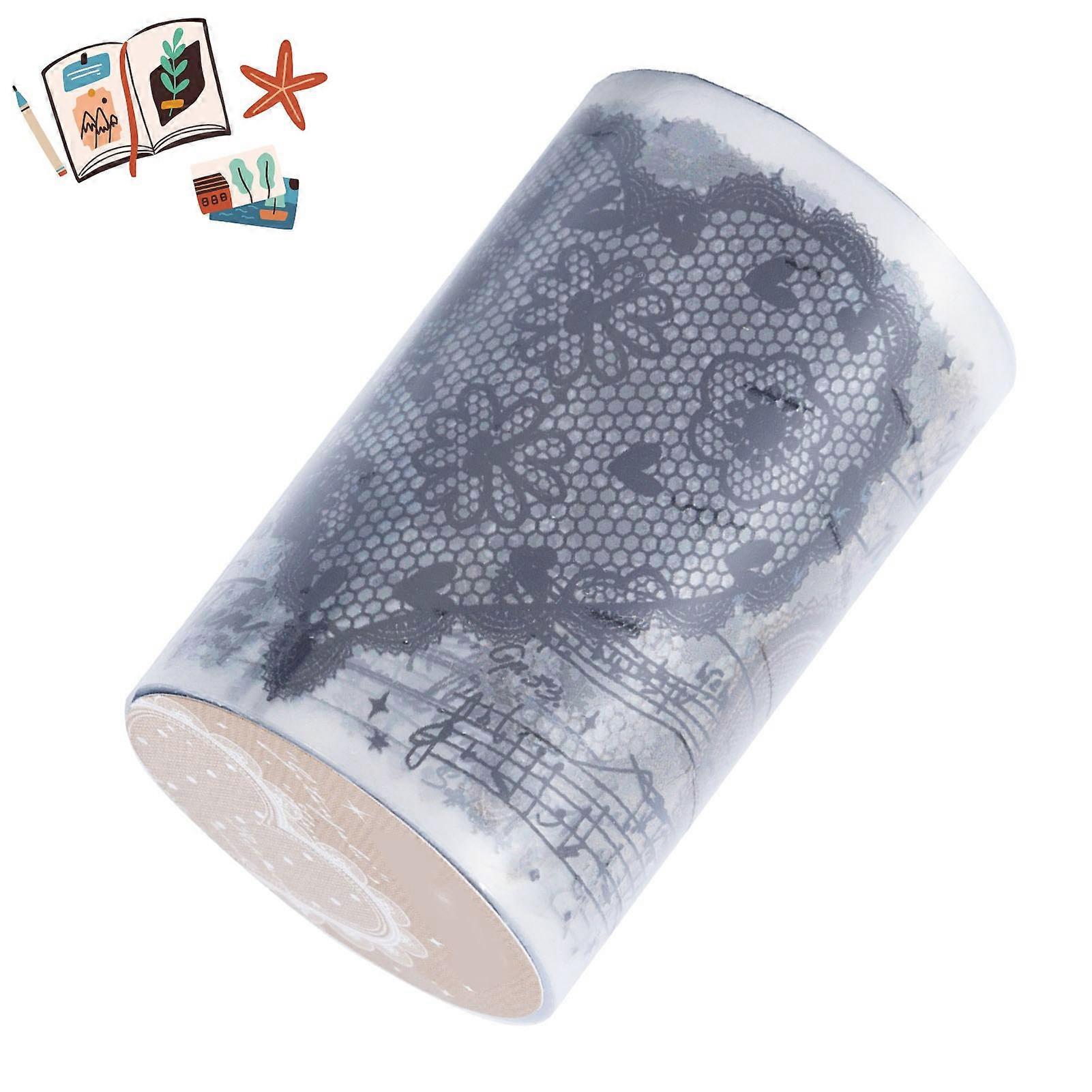 Roll Sticker PET Easy To Use Reusable Exquisite Lace Pattern Tape for DIY Scrapbooking Album Journal