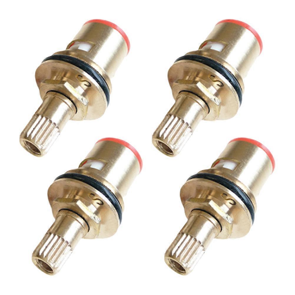 4pcs Copper Tap Valves Core Replacement for Home Use Easy to Install Durable Golden Color