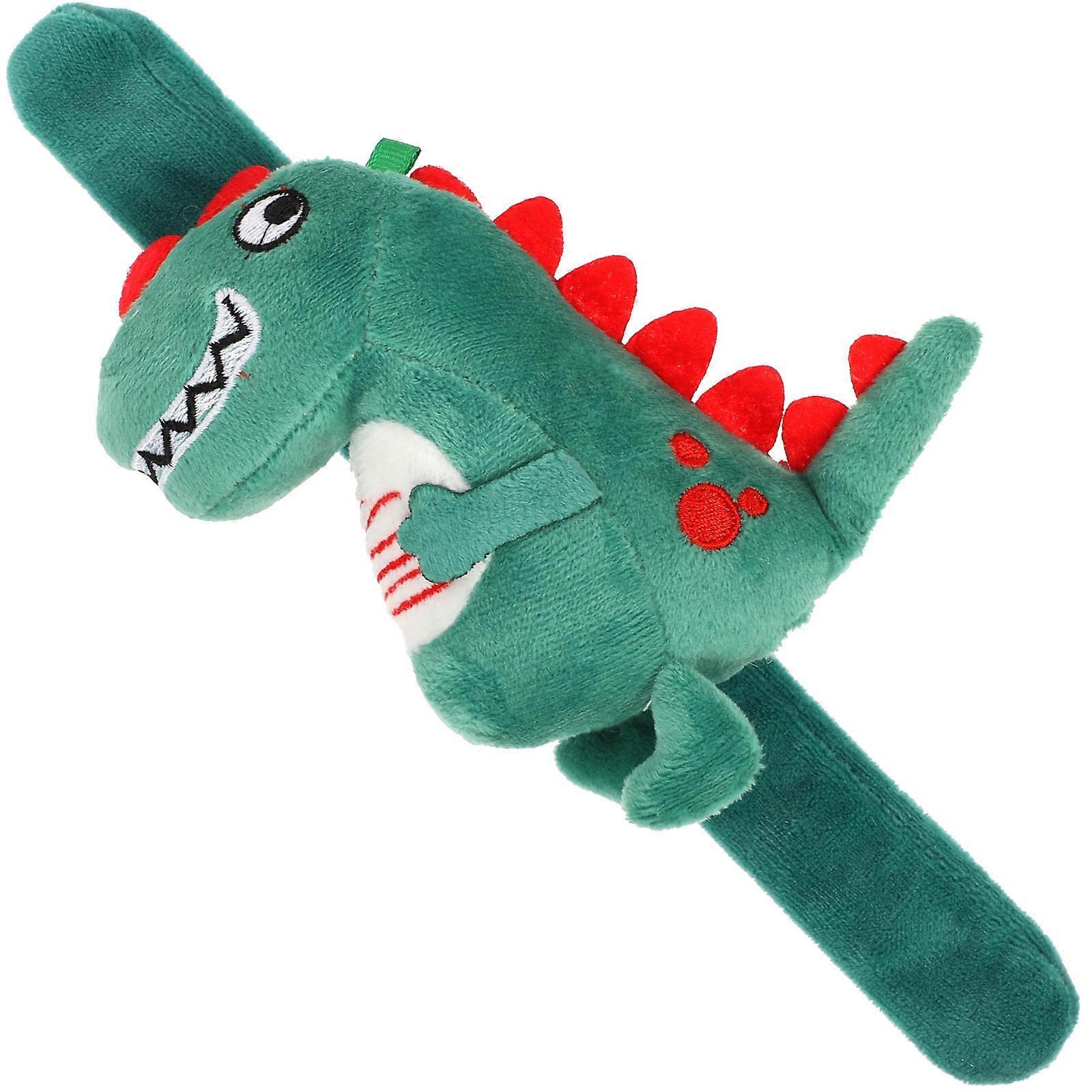 Dinosaur Shape Animal Slap Bracelet Party Favor For Children And Adults 12.5x10cm Soft Plush Design 1 Pair
