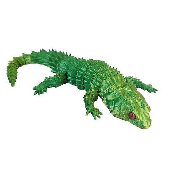3D Lizard Simulation Model Action Toy Desktop Decor Realistic Looking Vibrant Color Animal Theme Lizard Fidget Toy Photography Prop