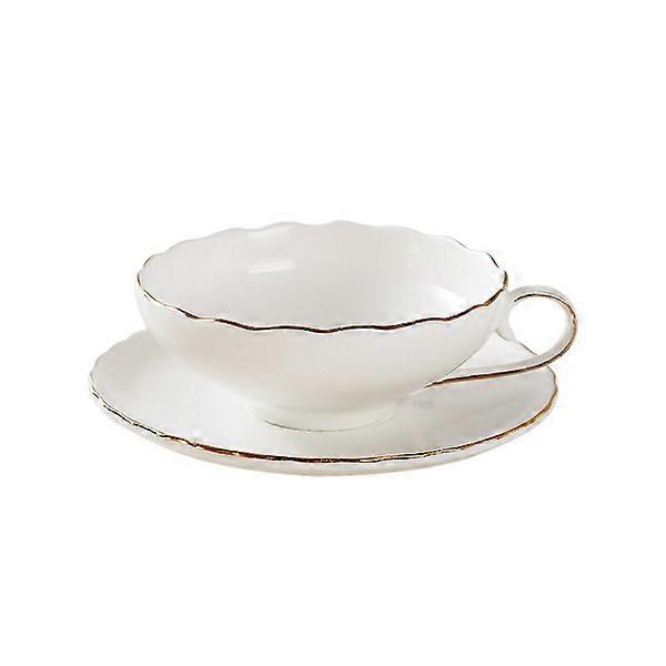 Einfache feine Knochen Keramik Tasse Weiß Nordic Reise Tee Kaffee