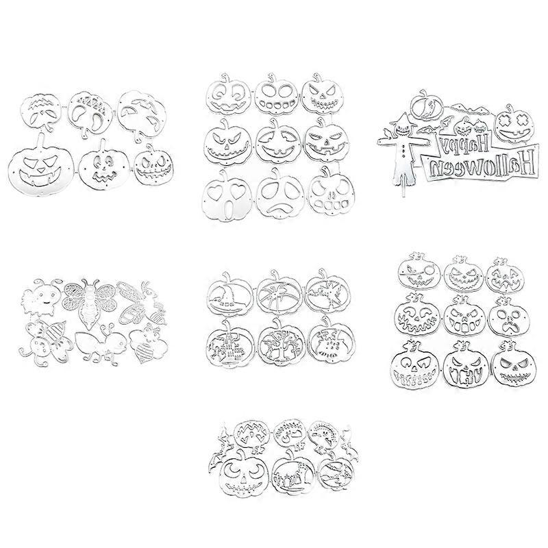 Halloween Pumpkin Head Die Cuts for DIY Card Making Photo Album Card Decor 53CA
