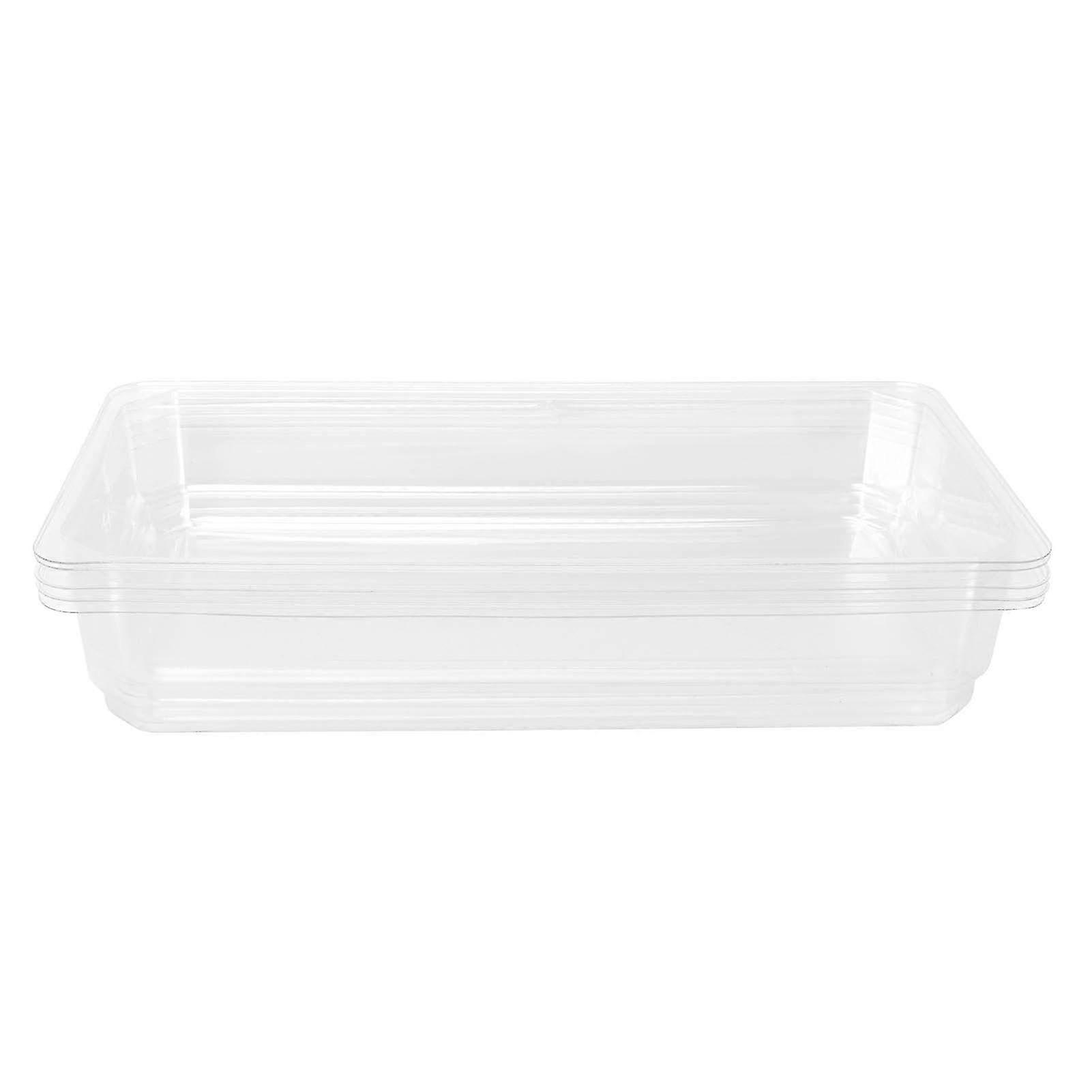 5 Clear Seedling Trays for Vegetable Plant Seed Germination - Durable Gardening Trays for Efficient Seedling Development