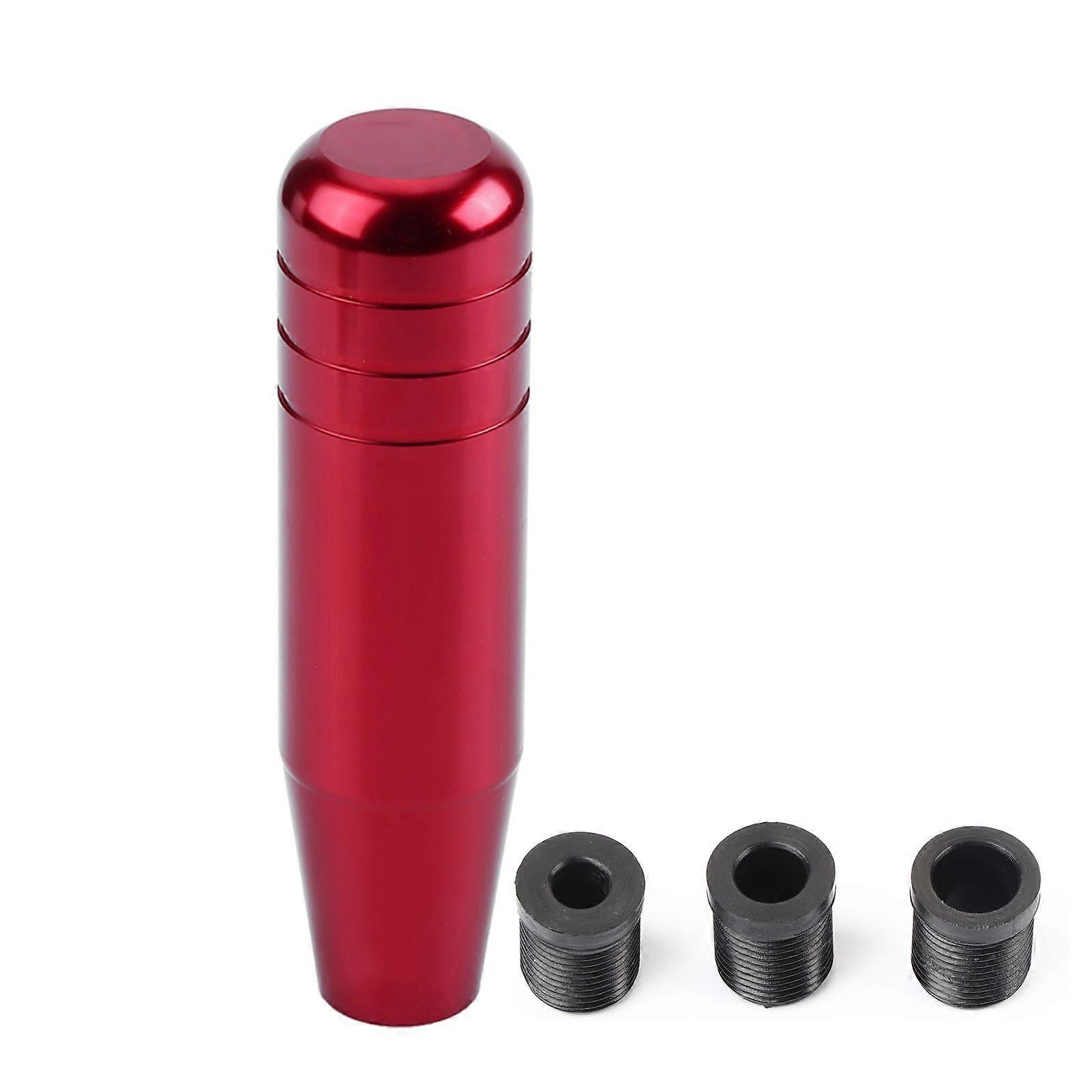 Universal Aluminum Alloy Car Manual Gear Shift Knob Handle Shifter Lever 13cm Red