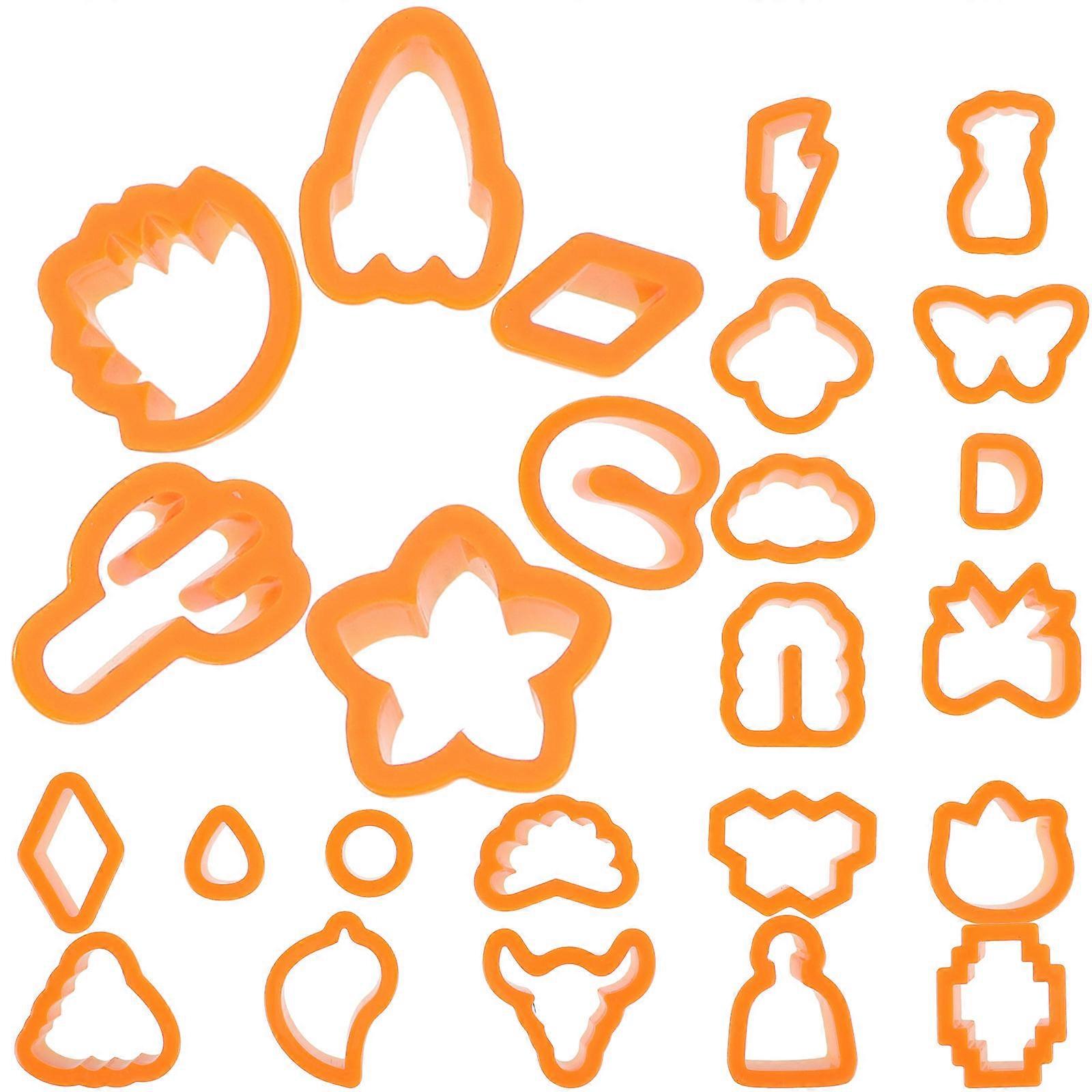 طقم صنع مجوهرات الطين مجموعة قواطع الطين البوليمر لمشاريع DIY خفيفة الوزن 25 قطعة