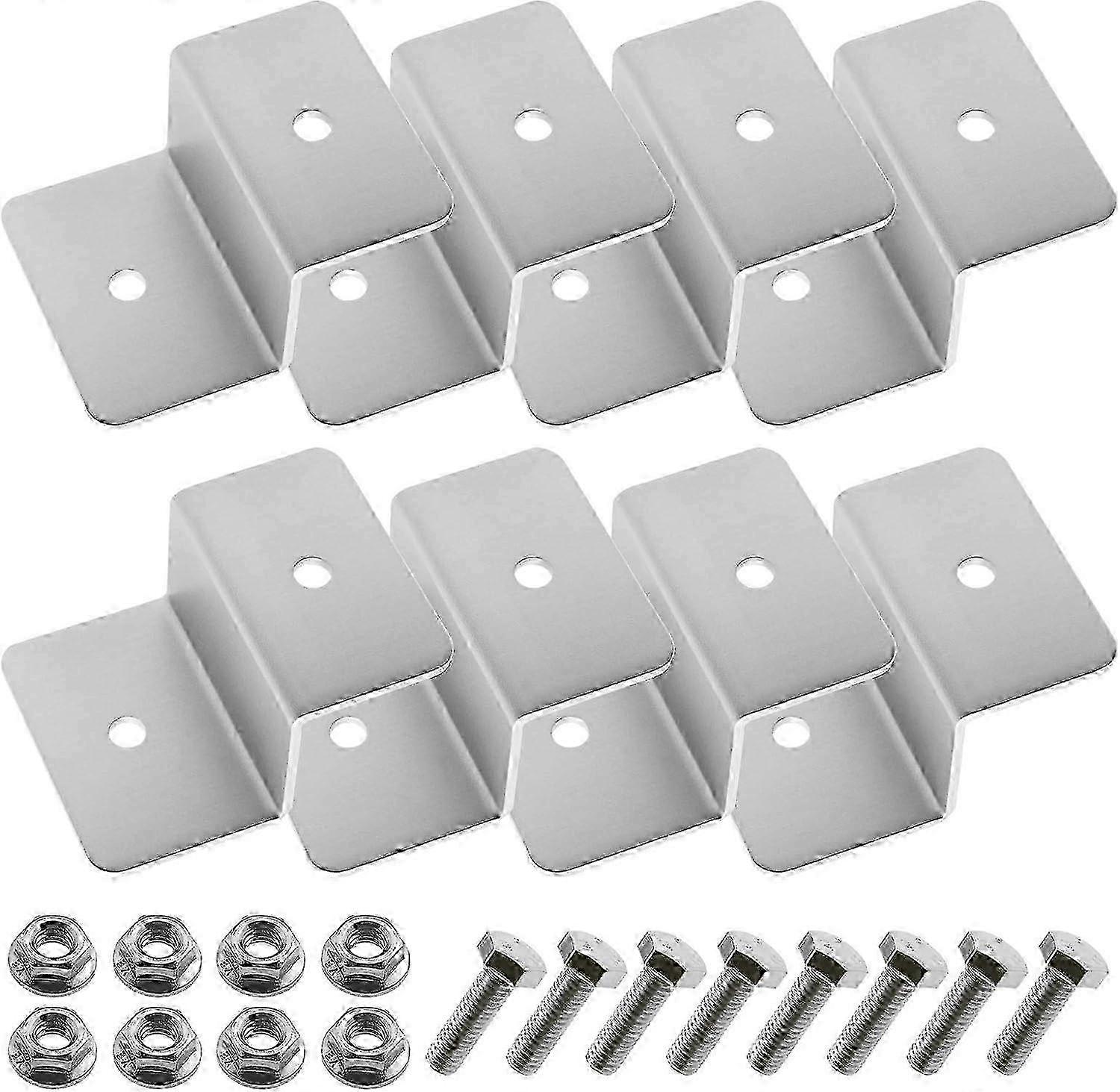 Kit of Type Z Solar Panel Mounting Brackets with Single Hole Nuts and Bolts Edition 0801