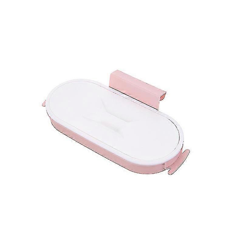 Multifunctional Blue and Pink Kitchen Garbage Bag Holder with Scouring Pad