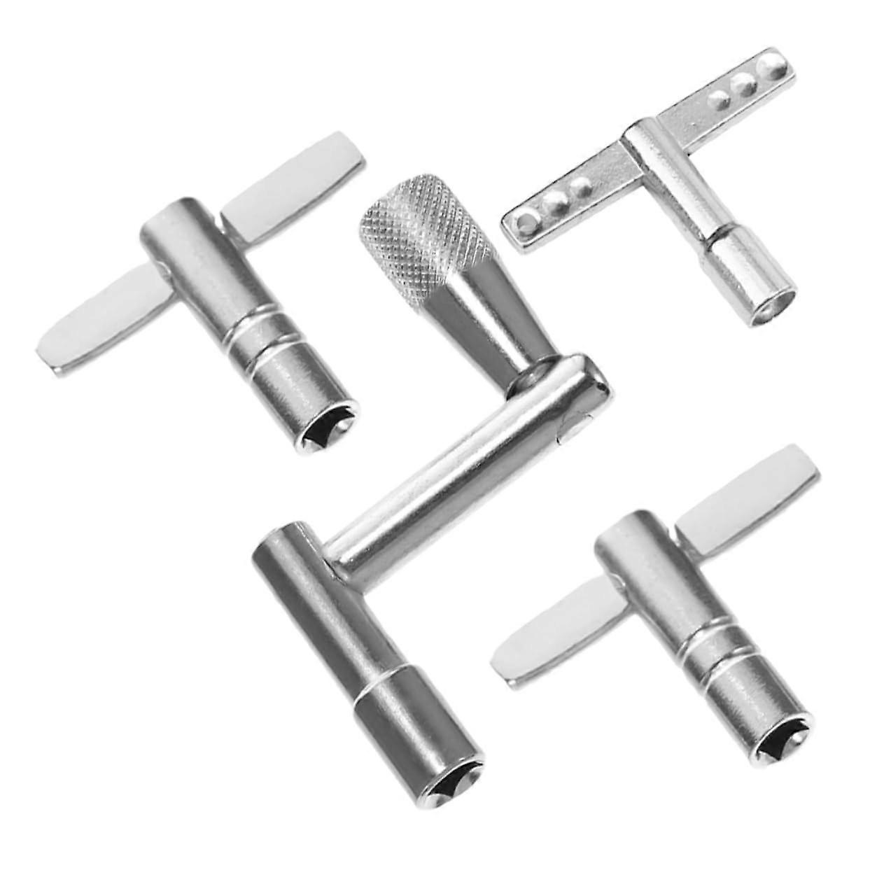 Drum Accessories Set 4 Pieces Drum Key Set for Drum Tuning Tools, Wrench for All Drum Types, Durable Metal Construction