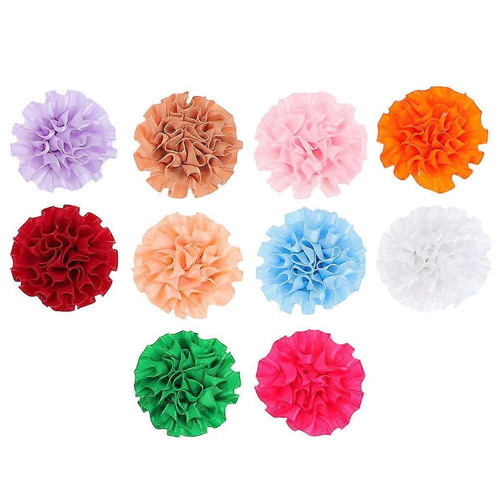 Here's a polished and professional product description based on your input:
**10pcs Mixed Color Flower Bow Ties for Dogs and Cats – Lightweight