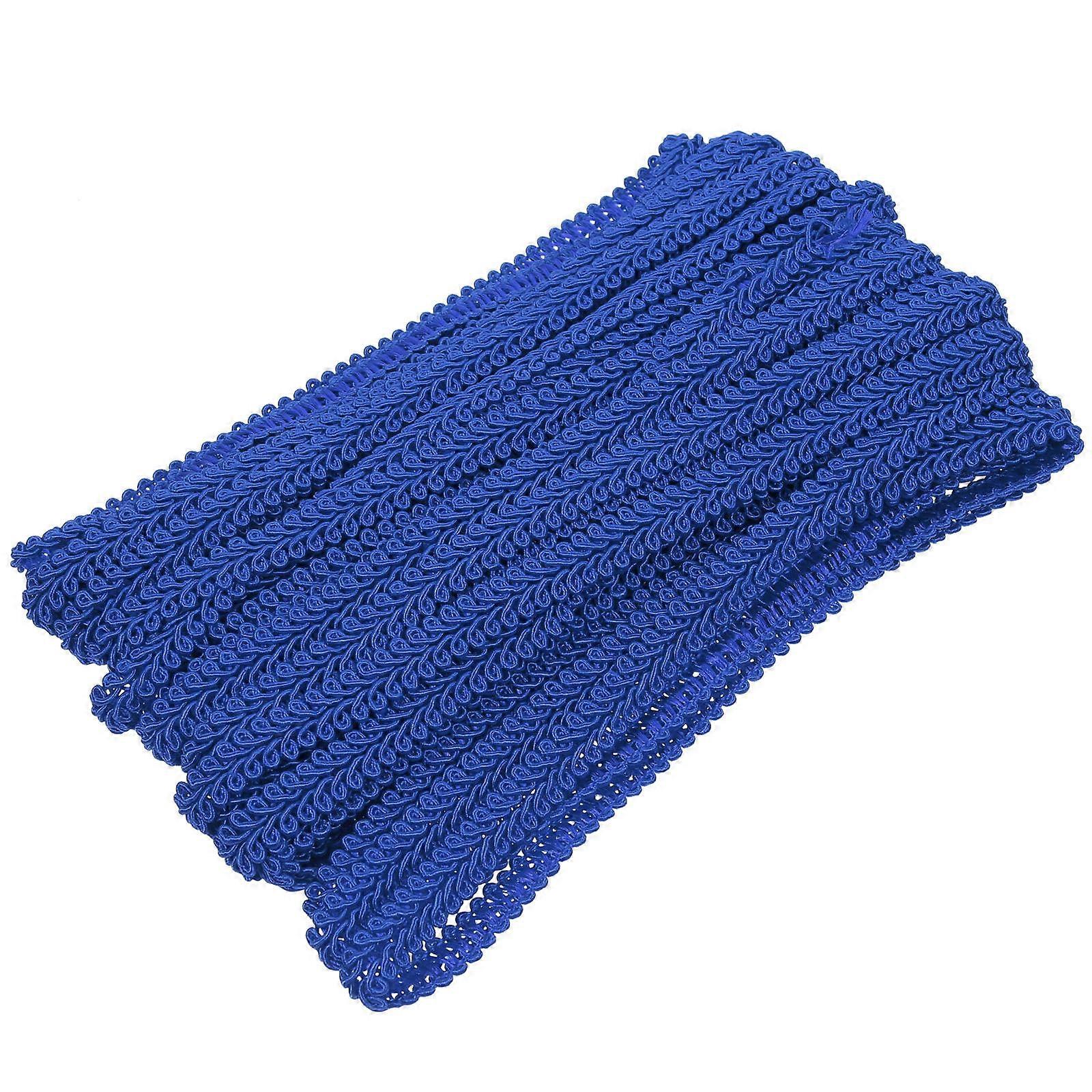Wave Shape Curtain Trim Decorative Sewing Material For DIY Projects 1350X1Cm Blue 1Roll